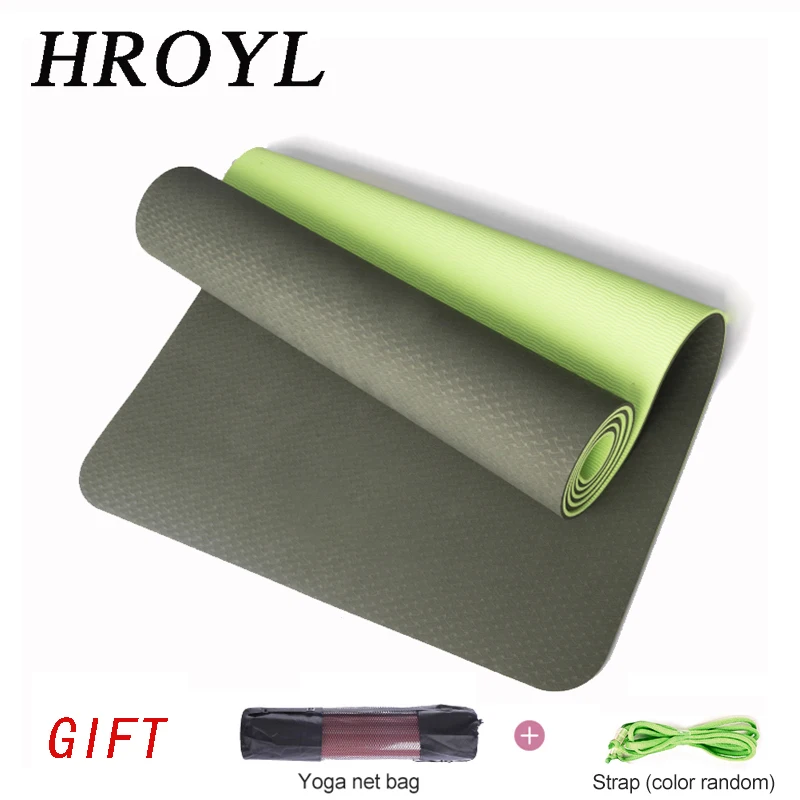 Новый нескользящий коврик для йоги из ТПЭ спортивные коврики упражнений фитнеса