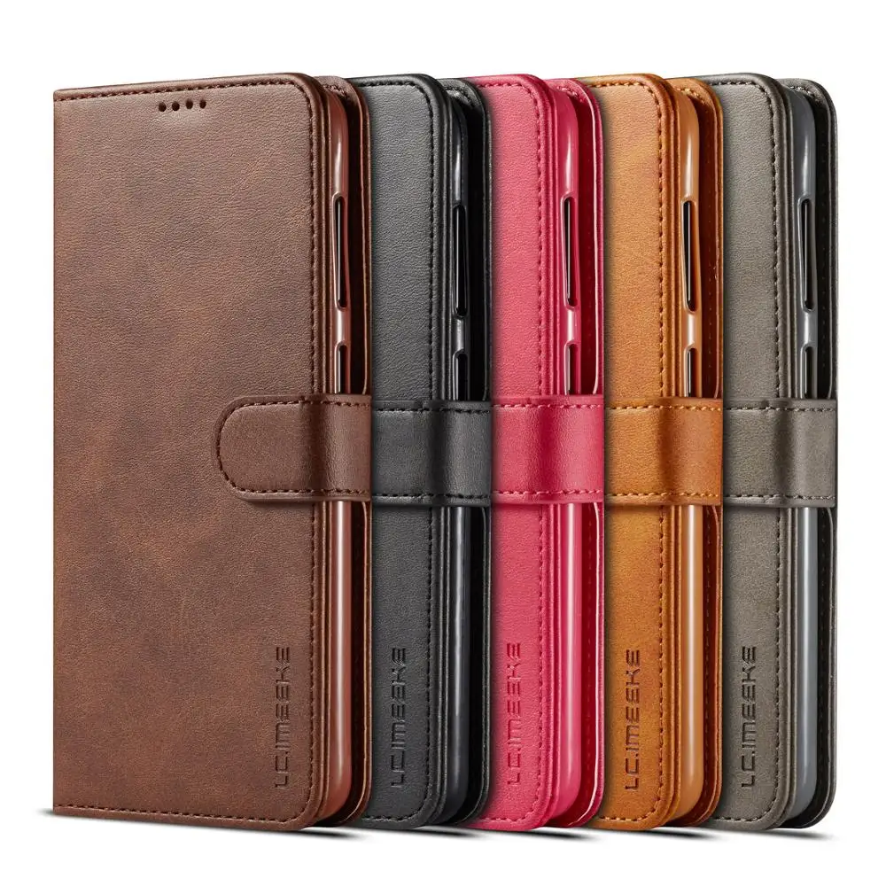 

Flip Leather Cases For Samsung Galaxy A40 / A60 Luxury Phone Card Slots Cover With Credit Card-Holder A 40 Bumper A 60 Coque