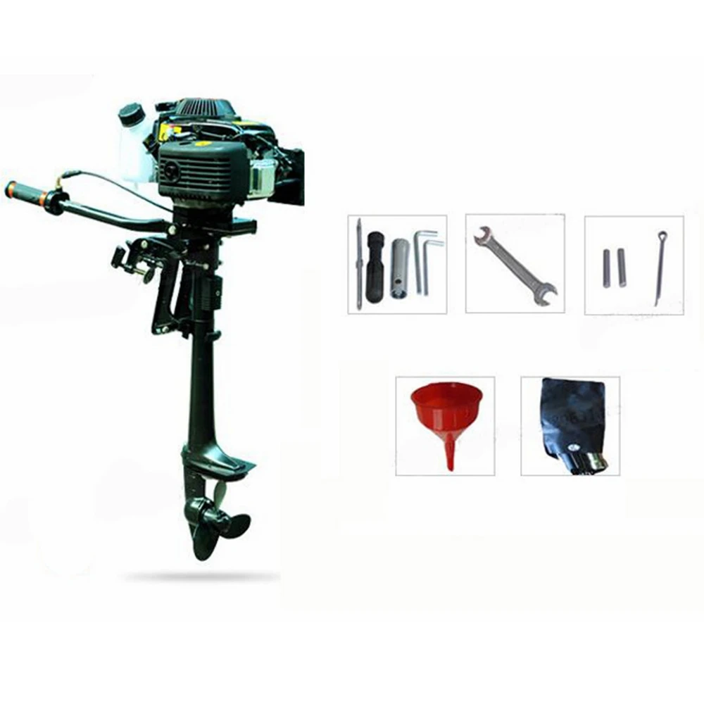 

4HP 4 Stroke Outboard Motor Boat Engine Waterl Air Cooling System