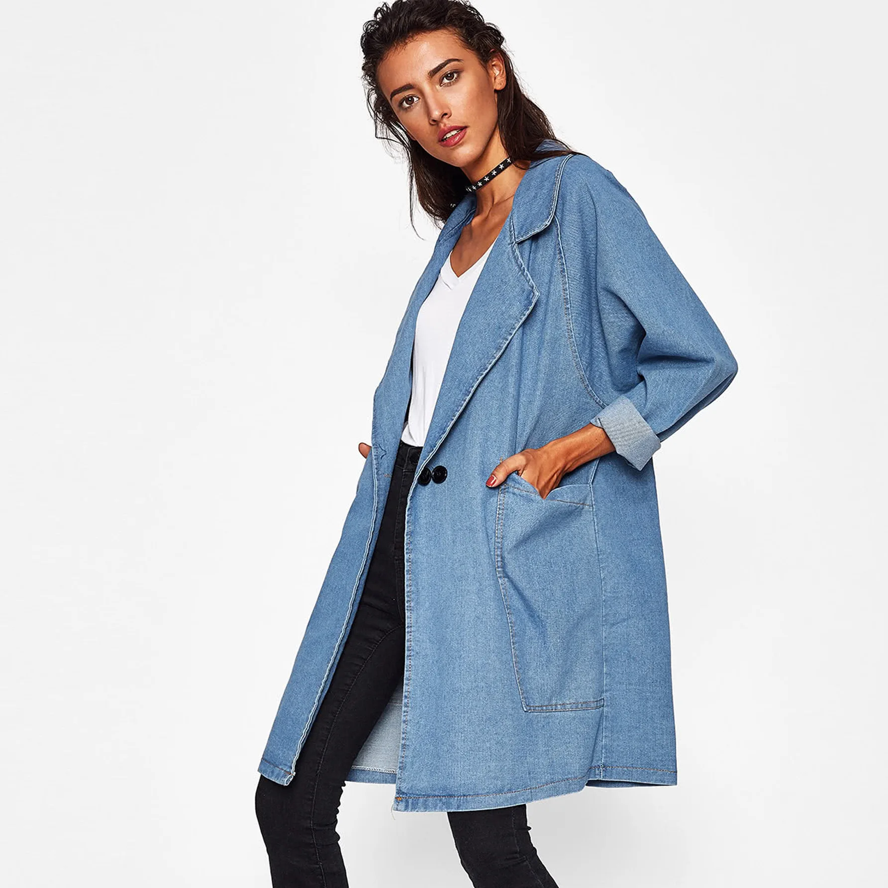 Женская одежда больших размеров в европейском и американском стиле Ранняя осень