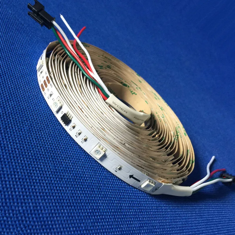 5 м 5050SMD RGB светодиодная гирлянда WS2811 IC Индивидуально Адресуемая 30 светодиодов/м