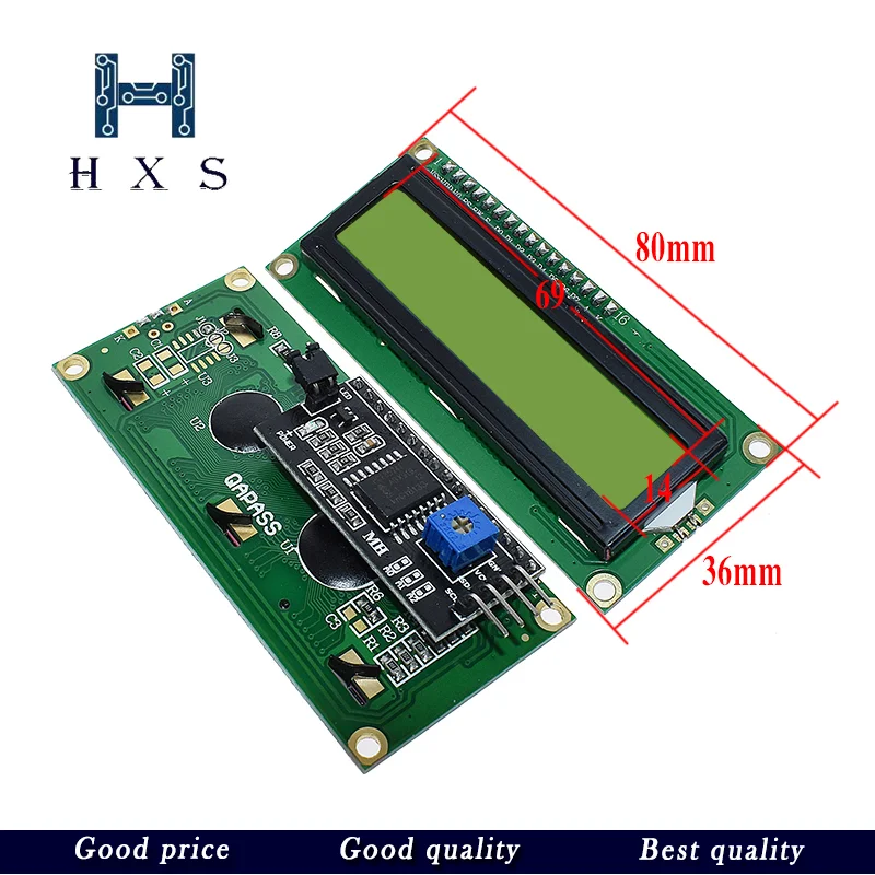 Модуль IIC/I2C 1602 с синим и зеленым ЖК дисплеем для arduino UNO r3 mega2560 1 шт. 1602|Запасные