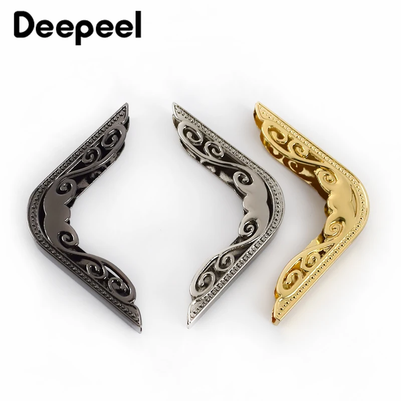 

Deepeel 4/10pcs 48mm Bag Corner With Screw For Handbag Edge Protection Metal Hook Buckles Decoration Hardware Accessories BF162