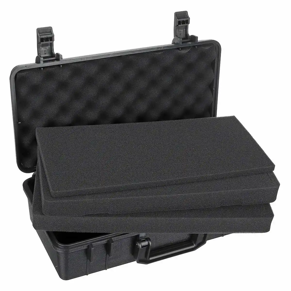 abs plastic sealed tool box safety equipment toolbox suitcase impact resistant tool case shockproof with foam logo 357x192x100mm free global shipping