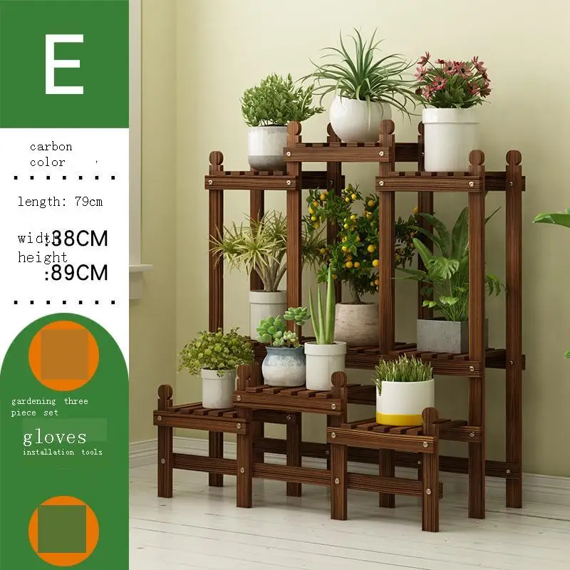 

Estanteria Indoor Mueble Para Plantas Escalera Decorativa Madera Stojak Na Kwiaty Balcony Shelf Outdoor Plant Rack Flower Stand