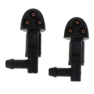 2Pcs 3-Hole Car Windshield Washer Wiper Water Spray Nozzle Fit for Chevrolet Cruze 2009-2014 37JE