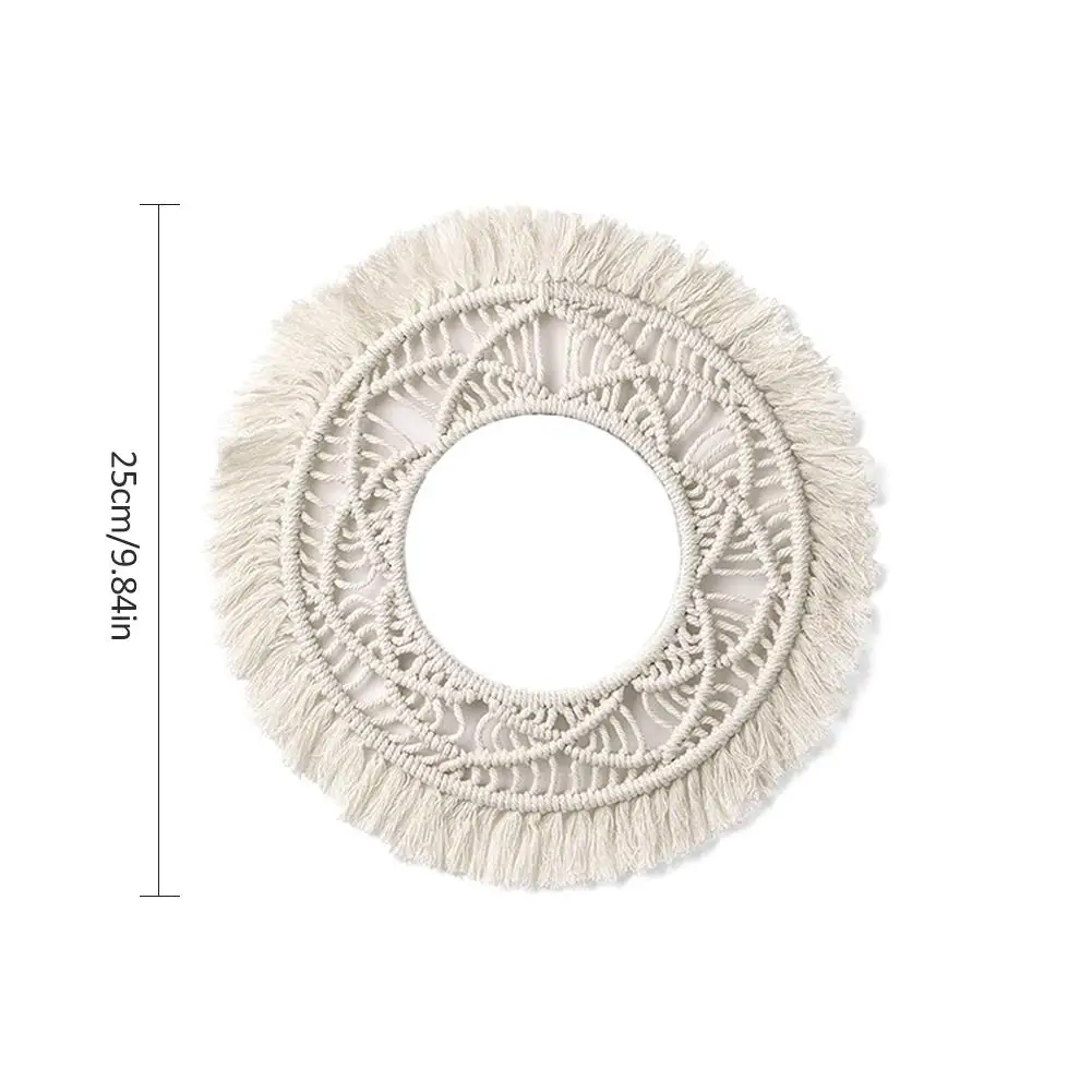 Богемная настенная рамка ручной работы с бахромой макраме фон Рамка для