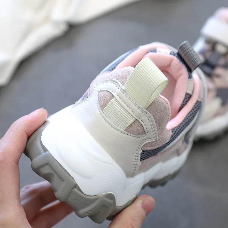 Kids Sport Sneakers Boys Brand Running Shoes Baby Girls Black Chunky Children Mesh Casual Trainers Spring New | Детская одежда и