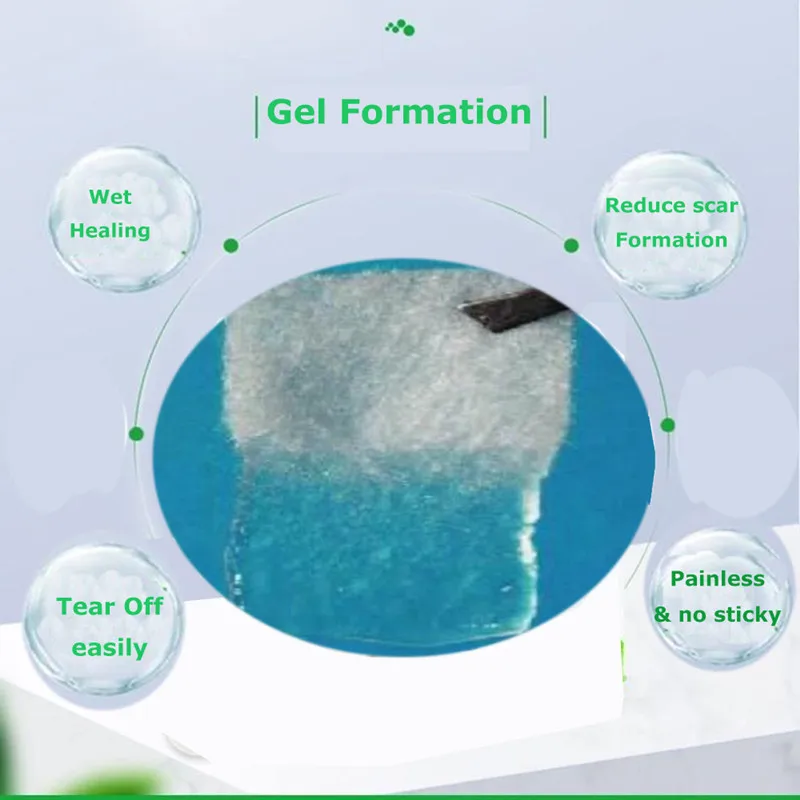 10Pcs Non-Stick Ag Silver Calcium Alginate Wound Dressing Surgery Burn Ulcer Healing Patch High Absorbent 10cmx10cm |