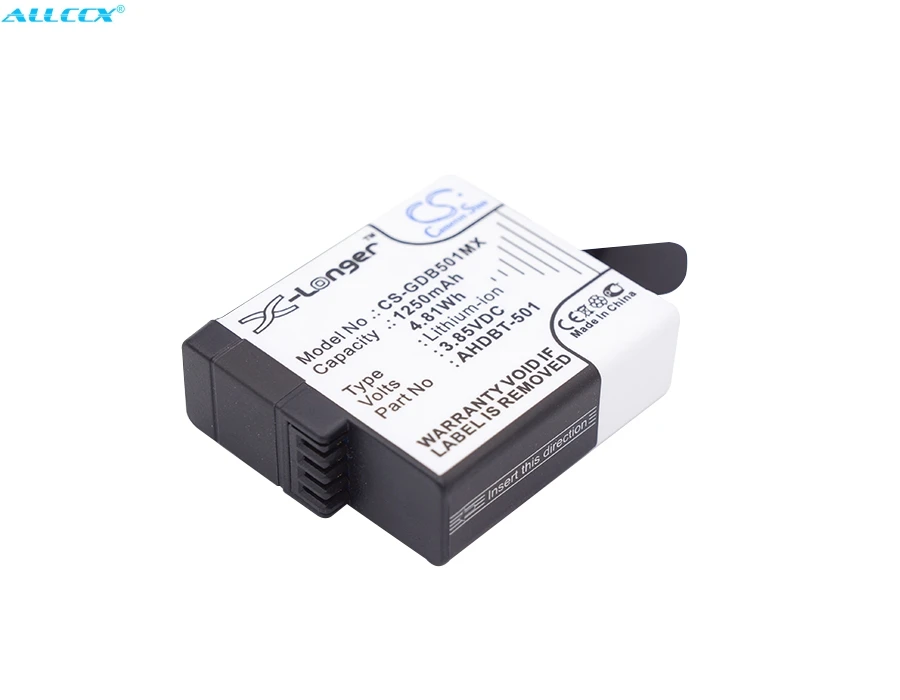 Аккумулятор Cameron Sino 1250 мАч для GOPRO Hero 5 6 CHDHX 701 2018 Black 7 Black|Цифровые аккумуляторы| |
