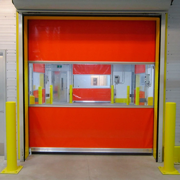 

industrial automatic fast speed pvc doors price pvc curtain rapid rise door with vehicle sensor for pharm or electronics factory