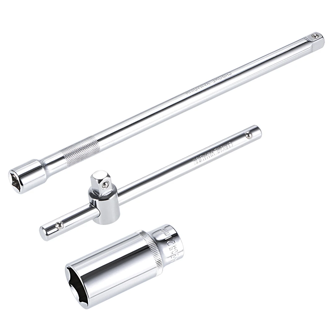 

Uxcell Socket Set, 3/8" Drive 19mm 6-Point Socket 6" Sliding Wrench 10" Extension Bar