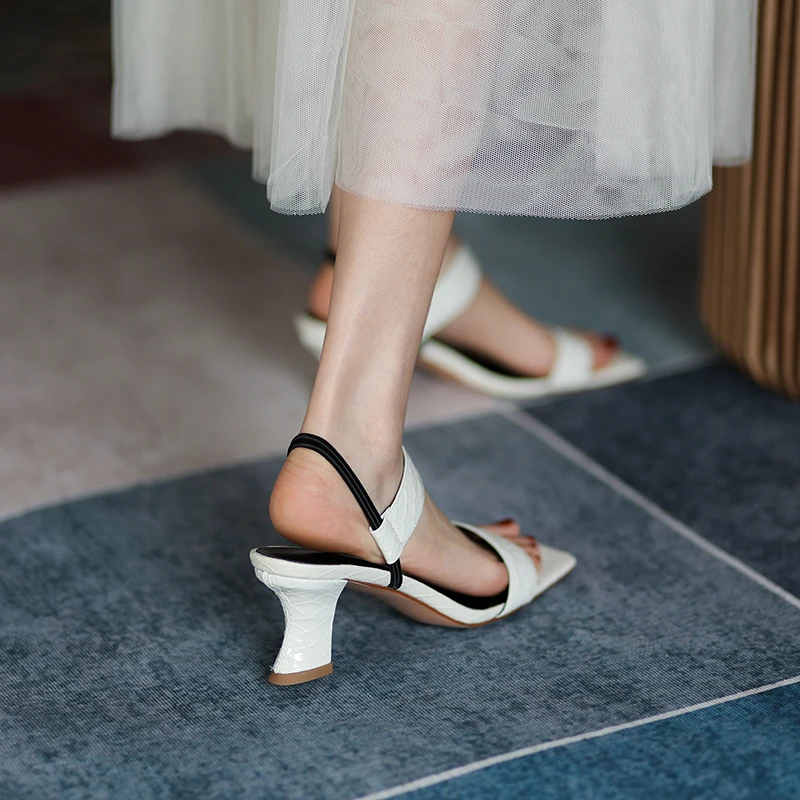 

ZVQ Woman New Style Leisure Sandals summer Fashion Working Shoes Concise Comfortable Solid color office lady Mature soft