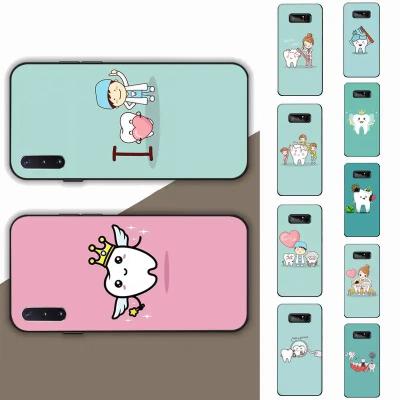 

Dentist Tooth Pattern Phone Case for Samsung Note 5 7 8 9 10 20 pro plus lite ultra A21 12 72