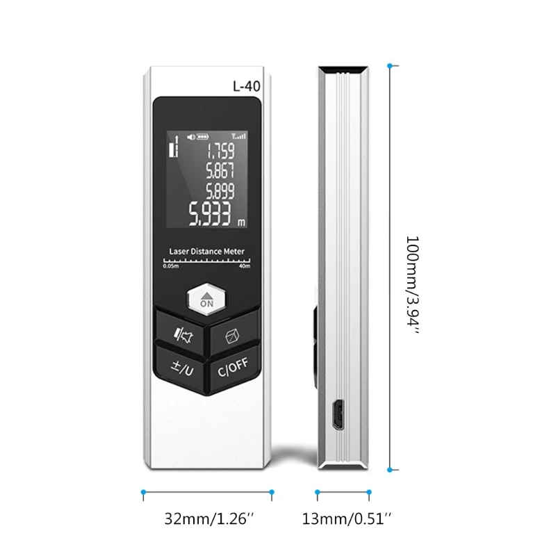 

Handheld Infrared Rangefinder Distance Meter Handle Measure Distance Measuring Instrument Smart Digital Display Finder