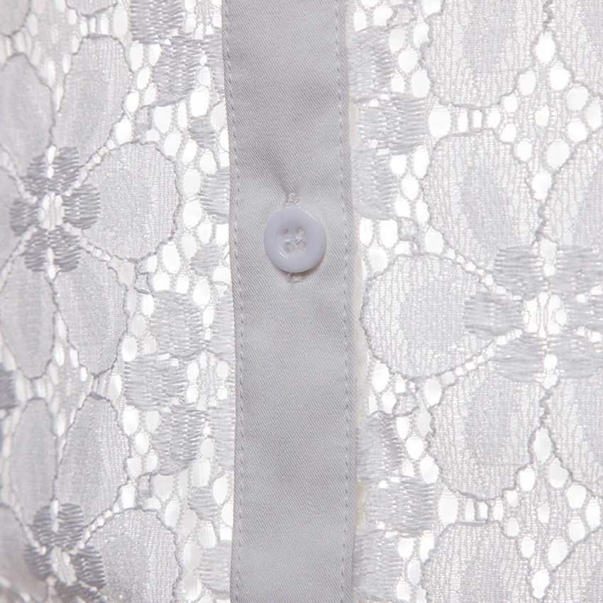 Прозрачная Мужская кружевная рубашка сексуальная короткий рукав прозрачная