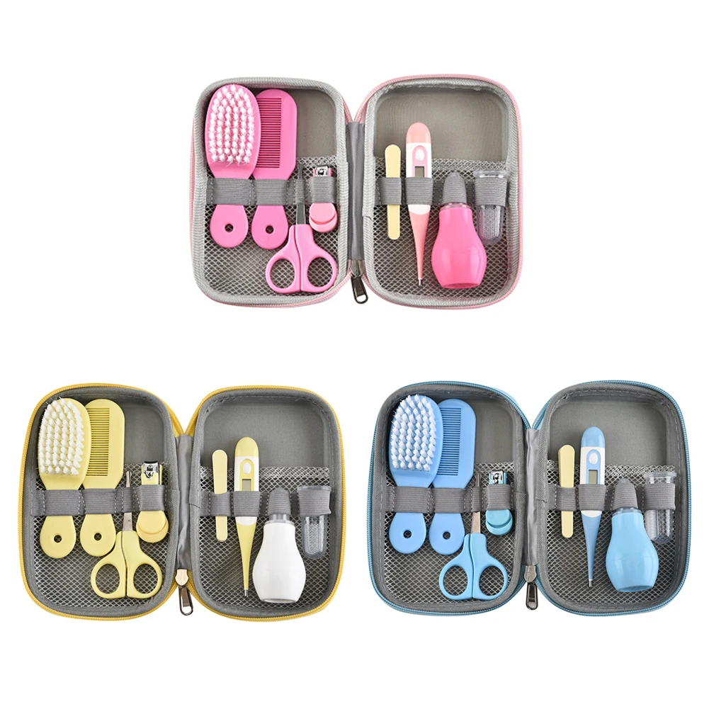 

8Pcs Baby-Care-Nursery -Kit Scissors Infant Comb for Newborn Children Health Medical Devices Set Thermometer Safe Nursery Set