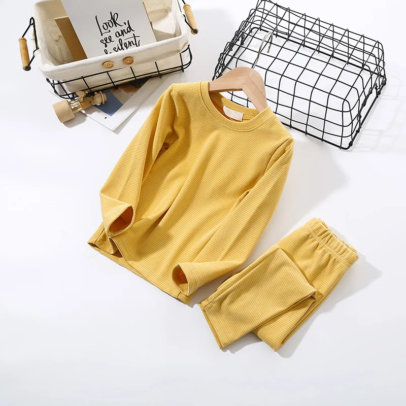 Термобелье детское зимнее утепленное для мальчиков и девочек набор пижам |