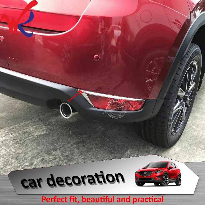 Лояльность для Mazda CX5 CX 5 2017 2018 лампа заднего противотуманного фонаря накладка