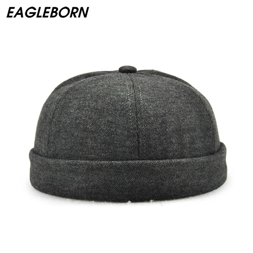 EAGLEBORN 2021 New Fashion Design Chinese-Style Round Hat Unisex Snapback Couple Cap Flanging Solid Color Men Women Hats | Аксессуары