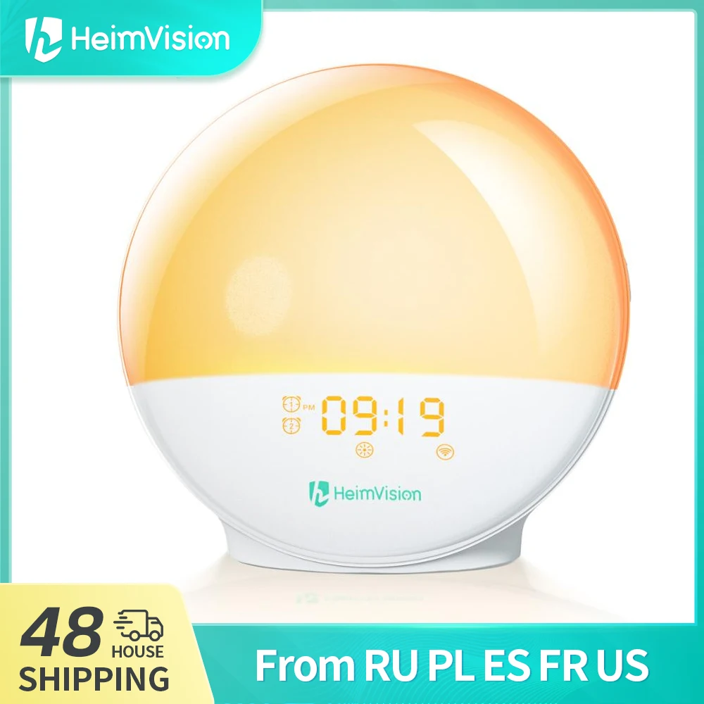 HeimVision A80S Wi Fi с просыпающимся Смарт светильник рабочий день часы будильник 7