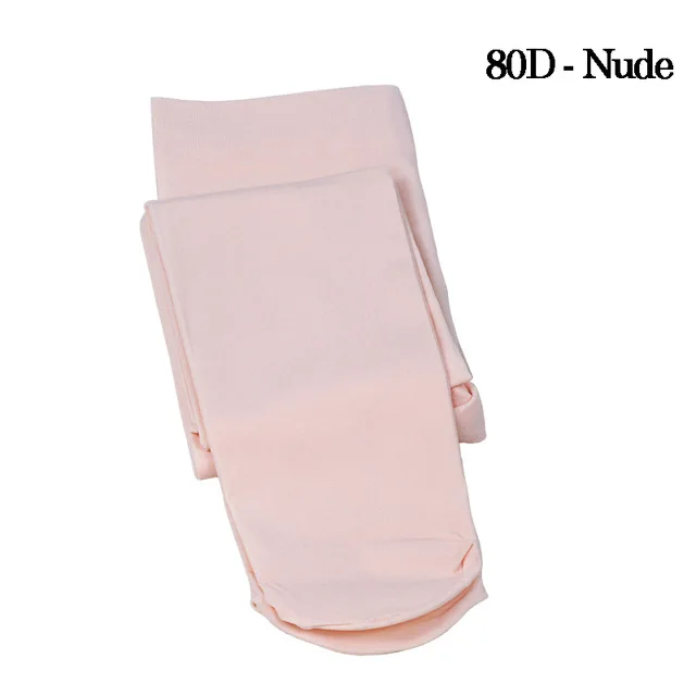 Nude-80D 60D/80D/90D детские колготки для профессиональных балетных танцев для девочек новые белые детские нейлоновые леггинсы телесного цвета колготки для гимнастики, танцев, балета - Цвет: Nude-80D