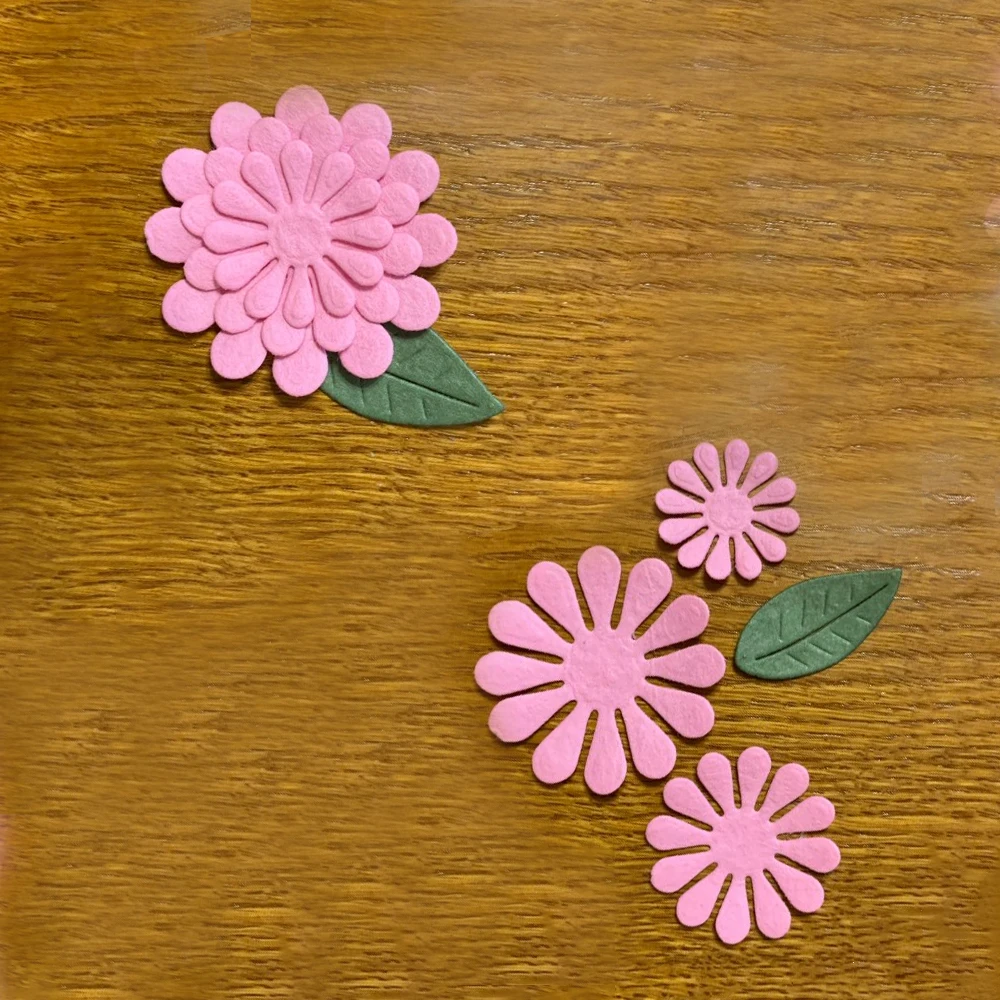 

4Pcs Flower leaves new Metal Cutting Dies for decoration card DIY Scrapbooking Embossing stencil Paper Craft Album template Dies