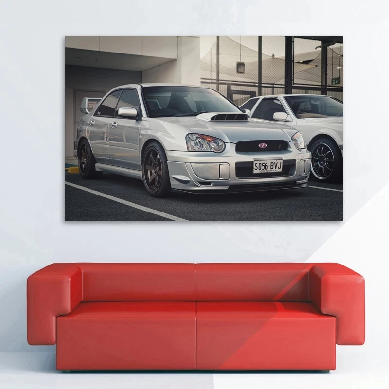 

Subaru Impreza WRX Classic Sports Car JDM Vehicle Posters Canvas Print Paintings Wall Decor Art Room Decorations