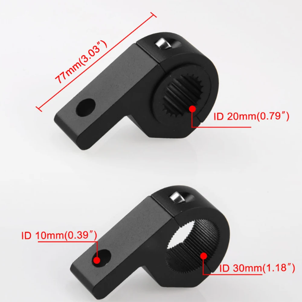 2 шт. мотоцикл светодиодный головной светильник зажимы трубка зажим крепление