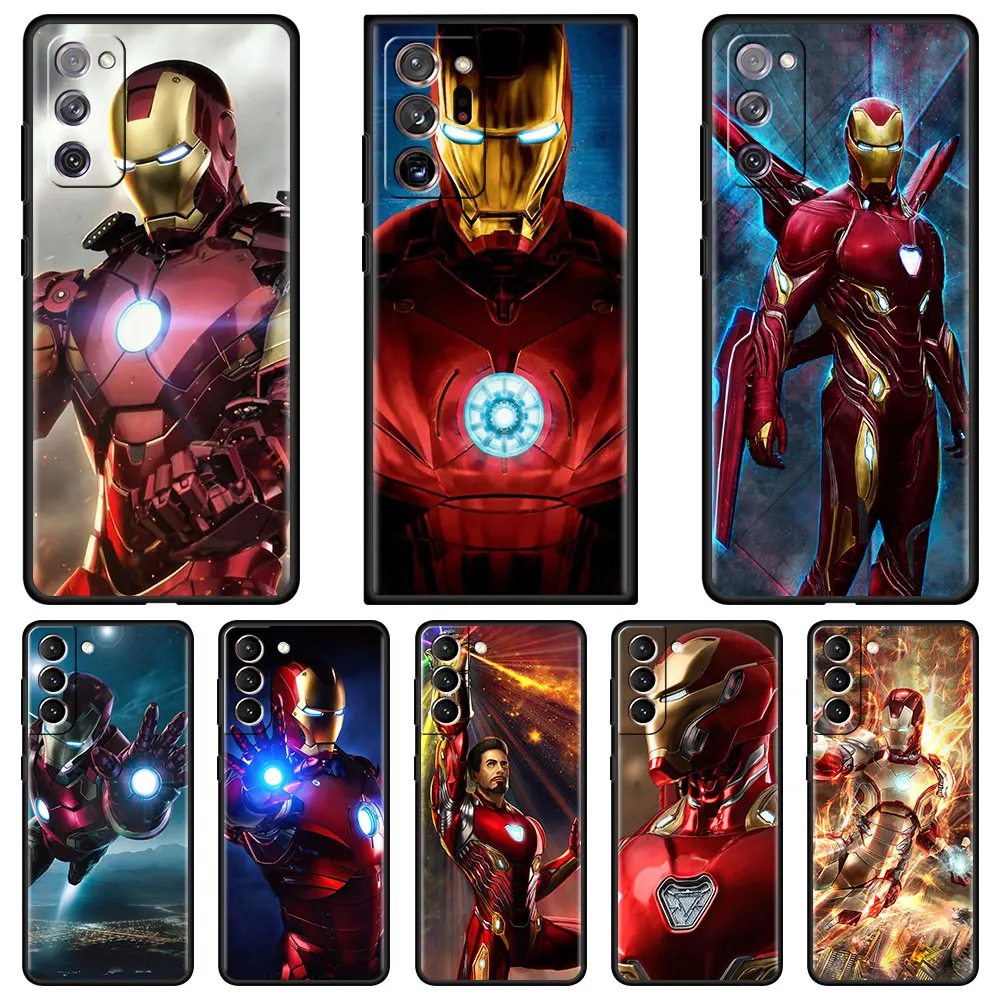 

Iron Man MARVEL Cover for Samsung S20 FE S21 Phone Capa for Galaxy S10e S10 S8 S9 Plus S7 Edge Silicone Soft Case