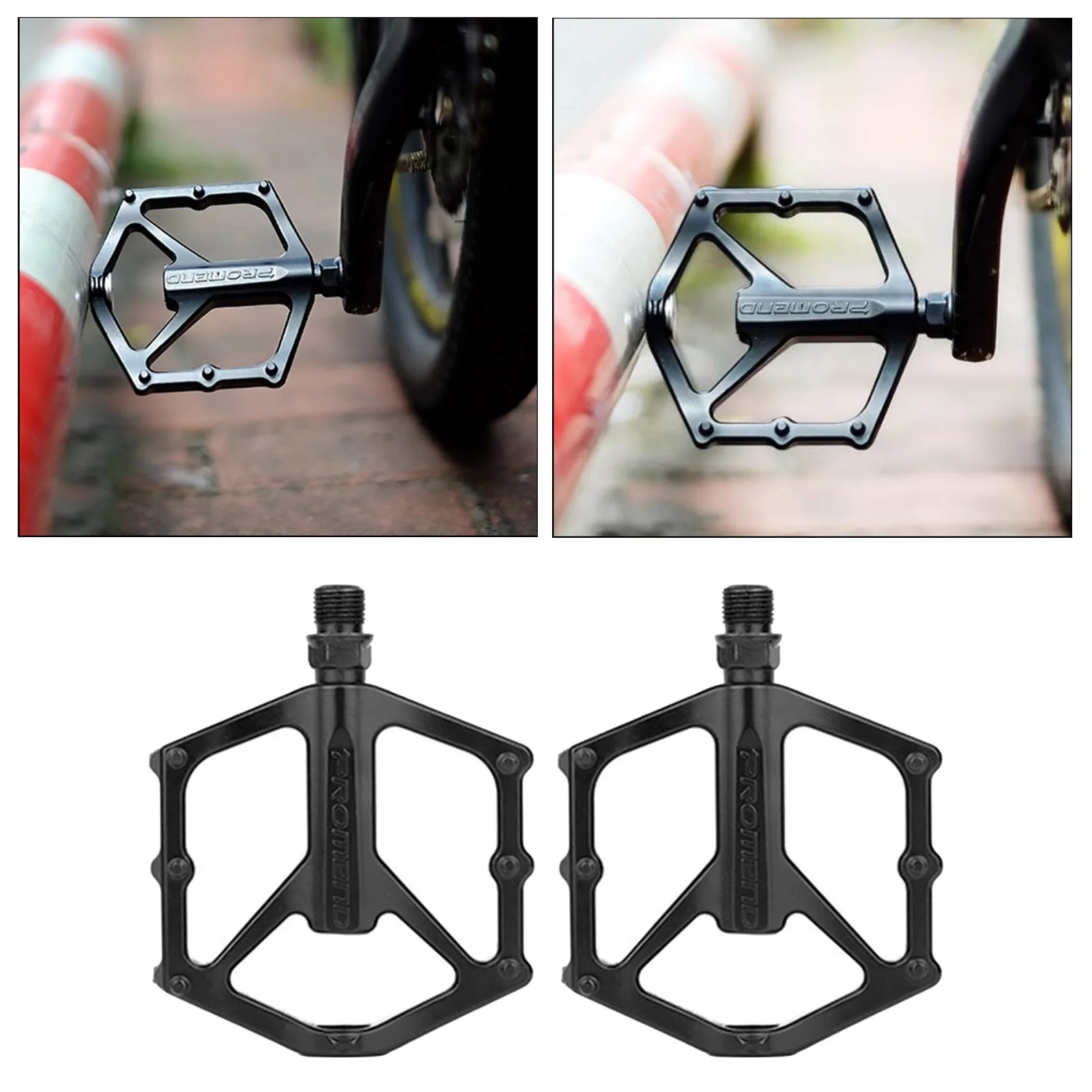 

Педали из алюминиевого сплава для дорожного велосипеда, легкие широкие педали с подшипником DU 9/16 дюйма