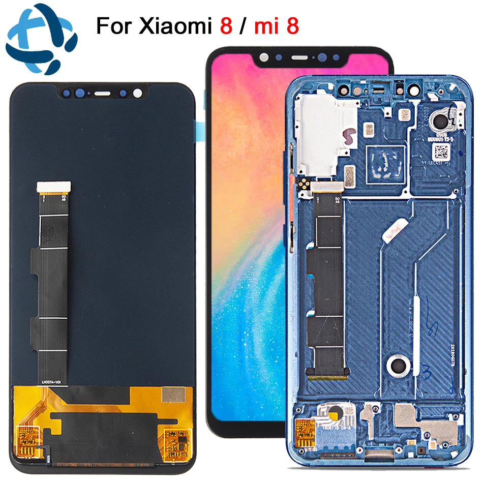 6 21 &quotдля Xiaomi Mi8 mi 8 ЖК дисплей сенсорный экран панель дигитайзер с рамкой сборки TFT