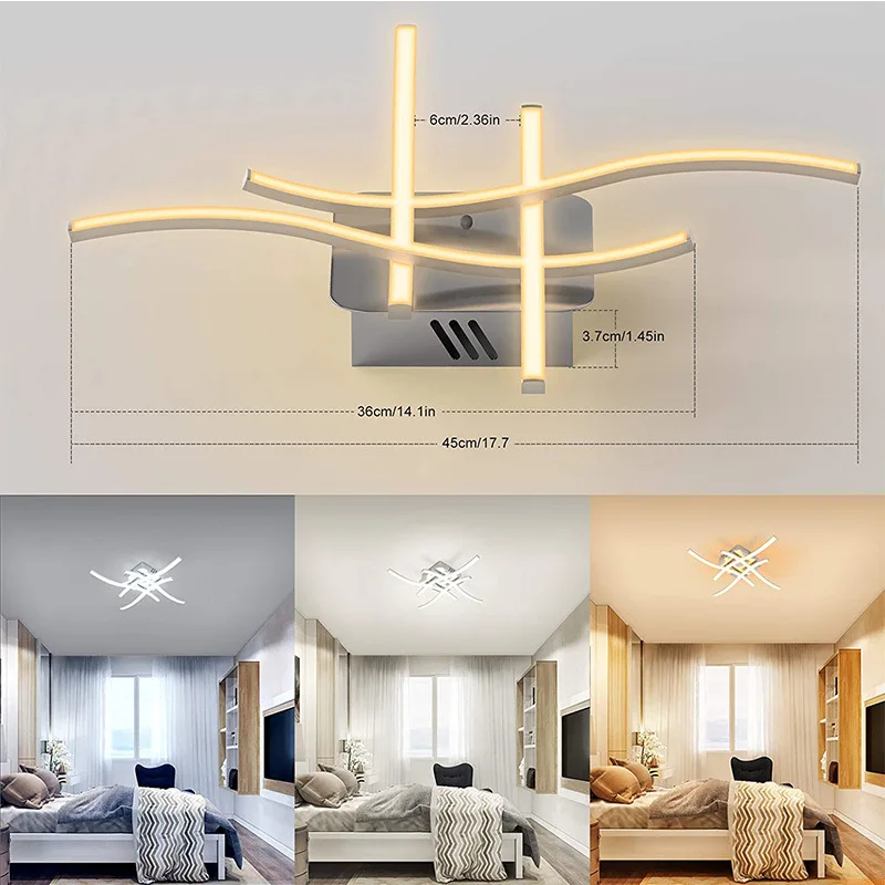$16.74 LED Ceiling Chandelier Creative Ceiling Lamp 12W 18W 24W Modern Led Lights for Room Living room Decoration 85-265V Ceiling Light