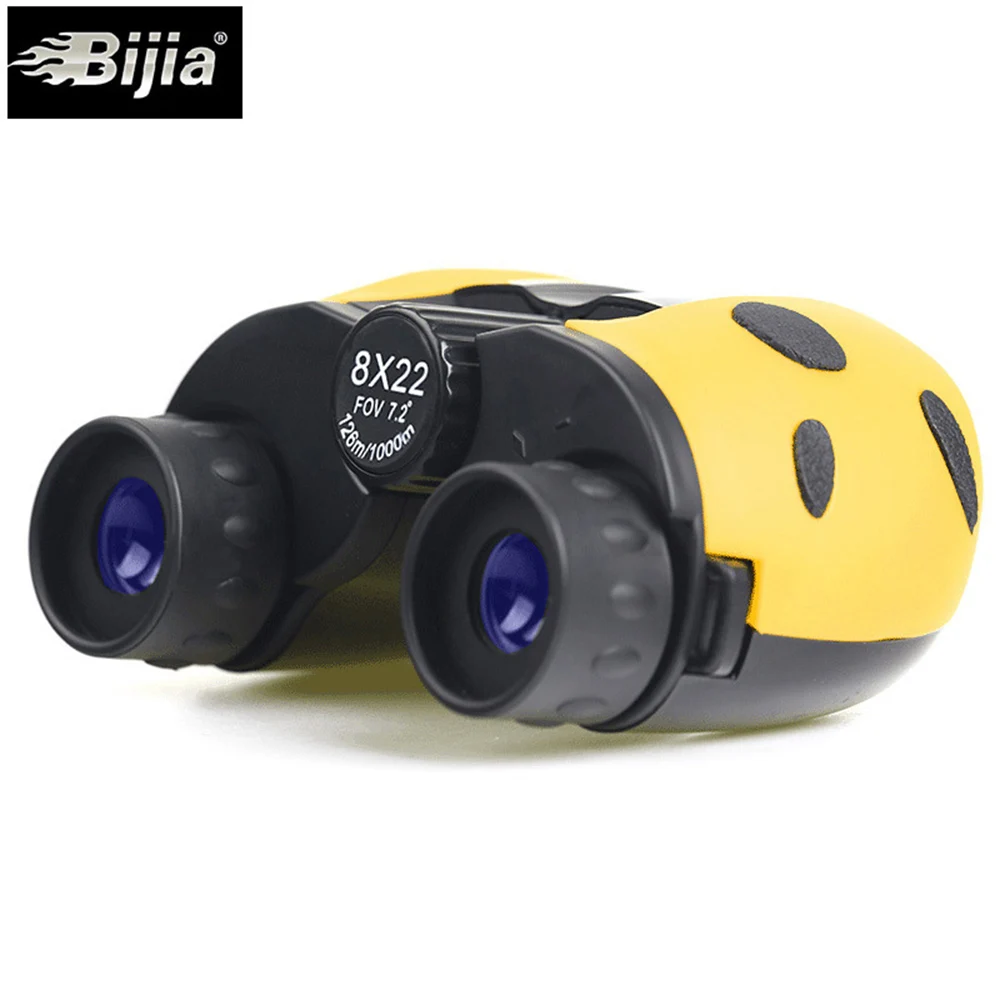 

Kids Binoculars 8x22 Adjustable Ladybug Design Binoculars Mini Rubber Waterproof Binoculars HD Pocket Children's Toys Telescope