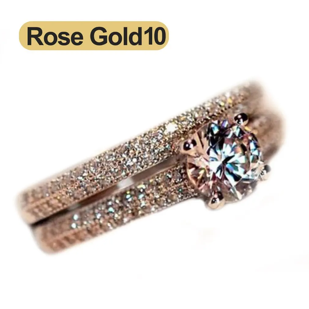 

1 Set Ring Diamond Party Rings For Woman Fashionable Finger Jewelry Party Girl's Temperament Ring For Girl