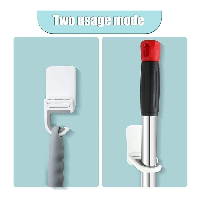 8 шт. держатель швабра и метла C-образный самоклеящийся нескользящий крючок