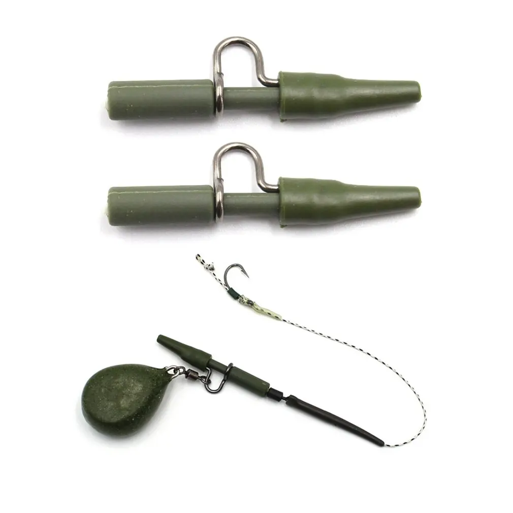 

20x Heavy Duty Safety Clips Kit Quick Change Clips Swivel Snap Connector Carp Leads Weight Seeker Carp Fishing Equipment Tackle