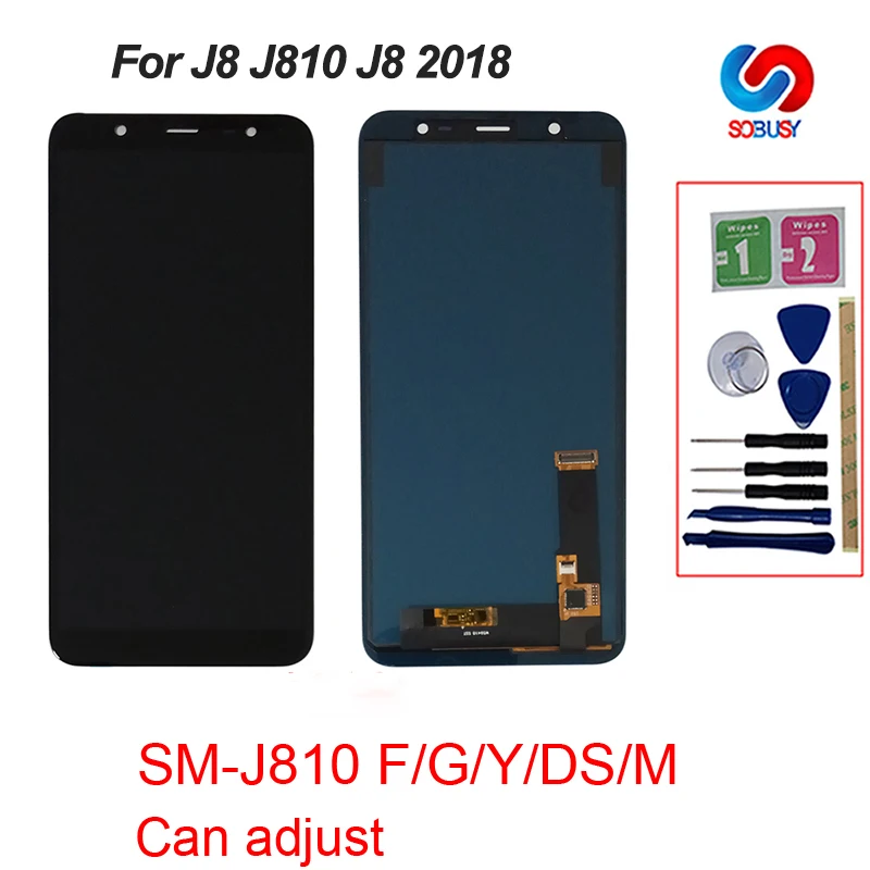 AAA Качество для samsung Galaxy J8 2018 J800 J800FN J810 J810F J810Y ЖК сенсорный экран дигитайзер
