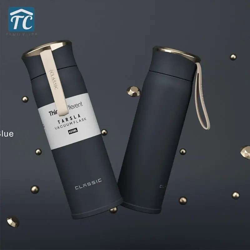 

Stainless Steel Vacuum Flask Simple Portable Student Travel Mug Thermo Bottle Thermocup Coffee Tea Milk Thermos Cup