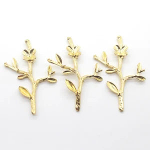 YWXINXI Новые 10 шт. 20 мм золотые ветки Diy украшения, аксессуары, стразы, подставки для украшений, колпачки, украшения для изготовления золота
