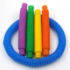 Телескопическая водопроводная труба, разноцветные игрушки-антистресс, Волшебная складная пластиковая игрушка