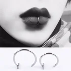 Женское кольцо для губ, не пористое кольцо с перфорацией полости рта, протезированное кольцо, аксессуары для носовой перегородки, подарок 2019