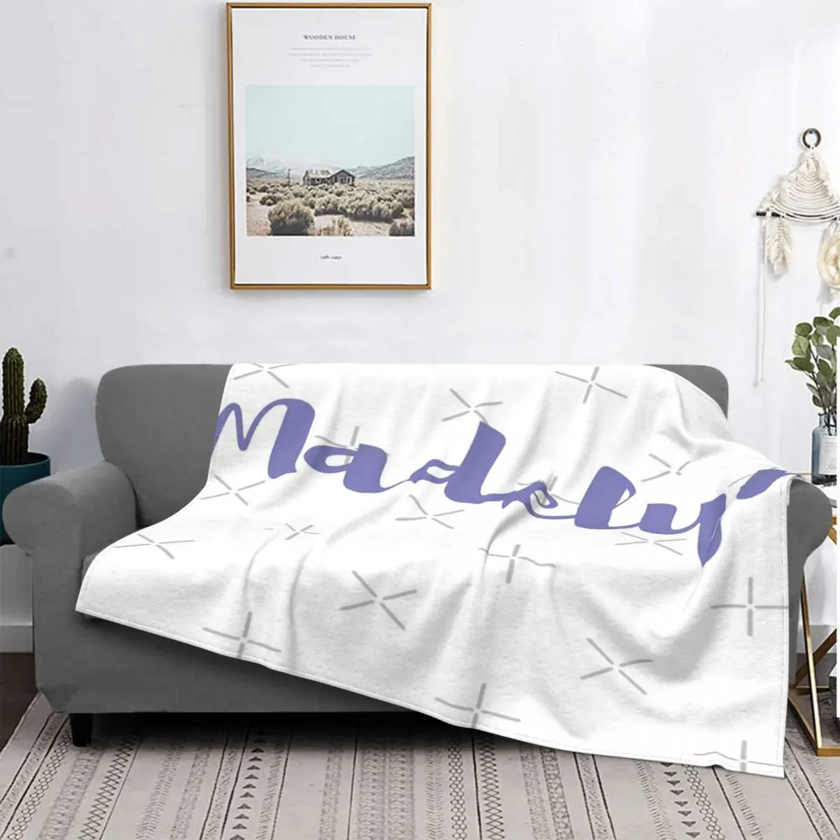 

Madilyn-colcha de 6 colores para cama, manta a cuadros, toalla de playa, manta de verano para camas