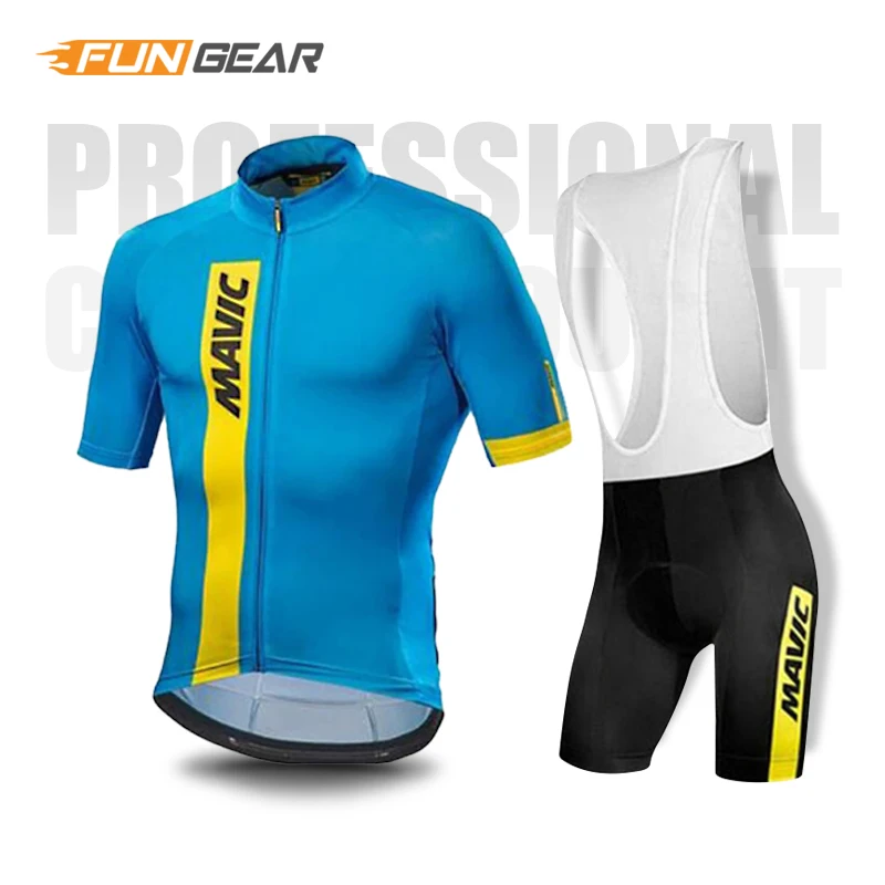 Bib Cycling Set Ropa Ciclismo Mavicing велосипедная форма, комплект одежды для велоспорта, Мужская Джерси с коротким рукавом, одежда для шоссейного велосипеда, одежда для гонок, быстросохнущая - Цвет: Bib Cycling Set