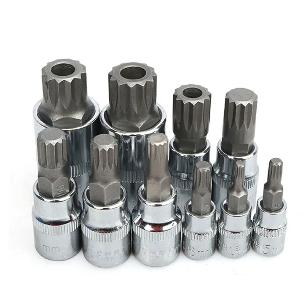 

10PCS Pressure Batch Sleeve Group Sets SleeveHead Machine Motor Repairing Tool Socket Set Wrench Nut Screwdriver Remover Blue