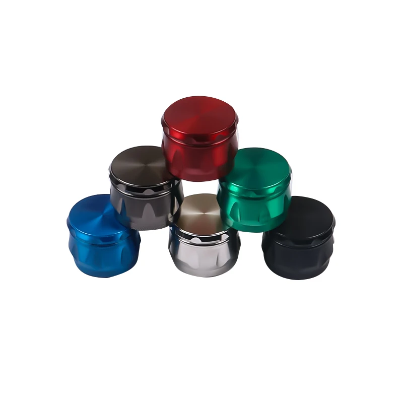 

New foreign trade 6 color metal tobacco spice grinder manual grinder weed 50mm smoking accessories custom logo