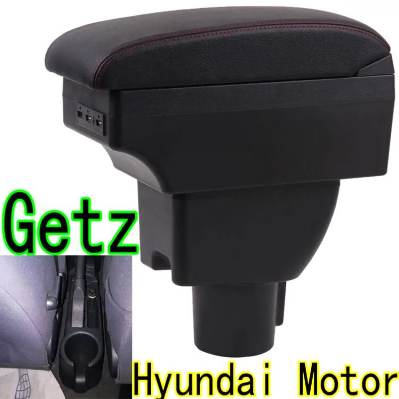 Для hyundai Getz подлокотник коробка hyundai Getz Универсальный Автомобильный центральный подлокотник коробка для хранения Модификация аксессуары