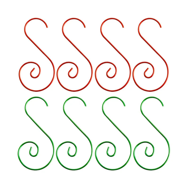 

50pc Metal S Shaped Christmas Hook DIY Christmas Tree Hanging Ornaments Noel New Year Christmas Decoration Party Supplies