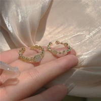 new fashion korean style cold wind retro personality adjustable index finger ring design for women exquisite jewelry accessories