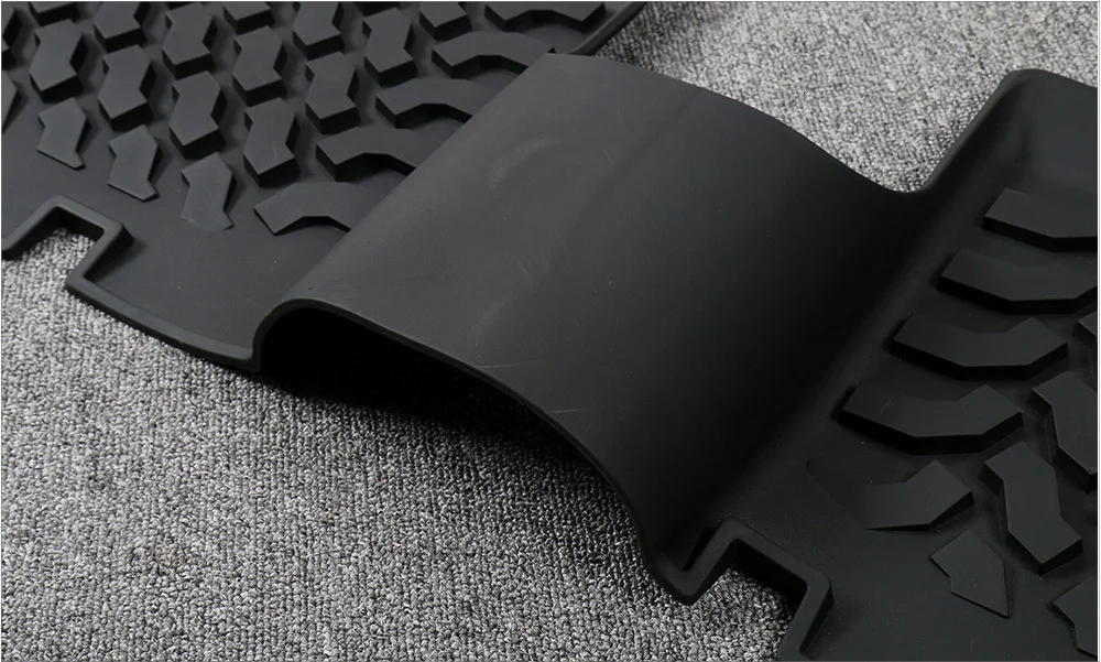 MOPAI коврики для Jeep Wrangler JK 2007, резиновые автомобильные Нескользящие Задние Коврики для ног, коврики для подкладки, коврики для JK Wrangler, аксессуары